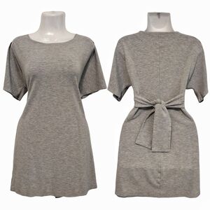 Express - Gray T-Shirt Dress with Ties